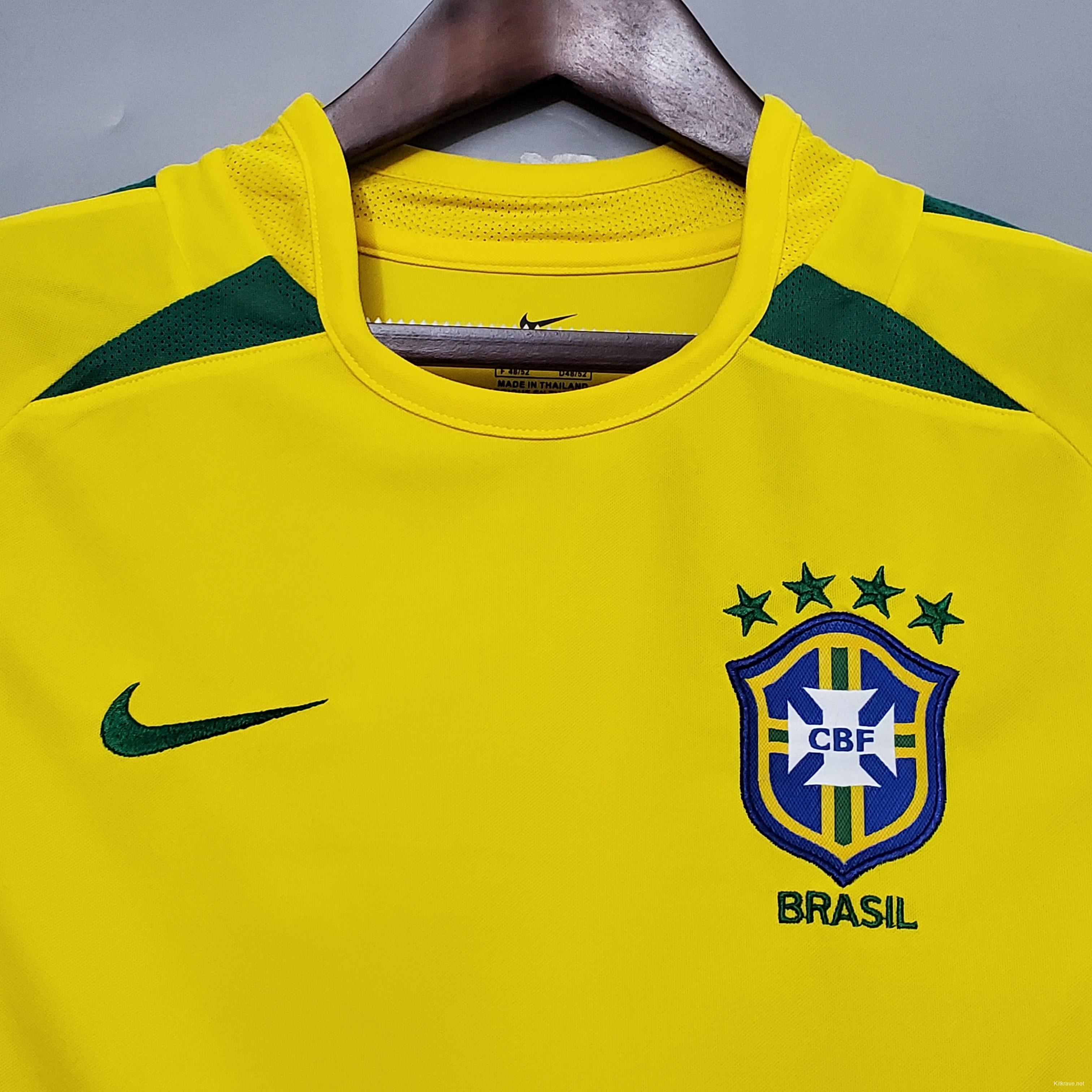 Retro 2002 Brazil home Soccer Jersey