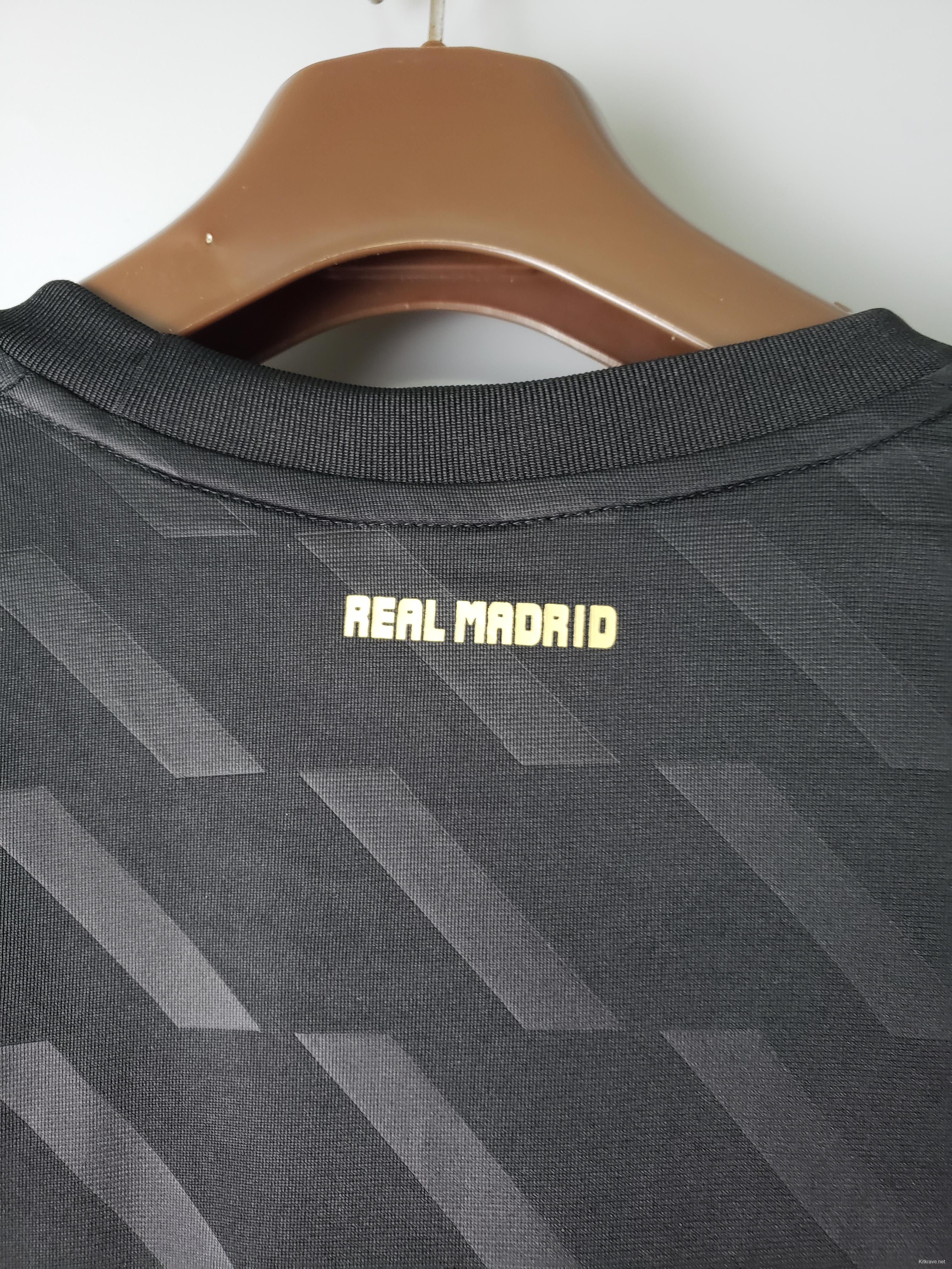 2012 Real Madrid black short sleeve Soccer Jersey