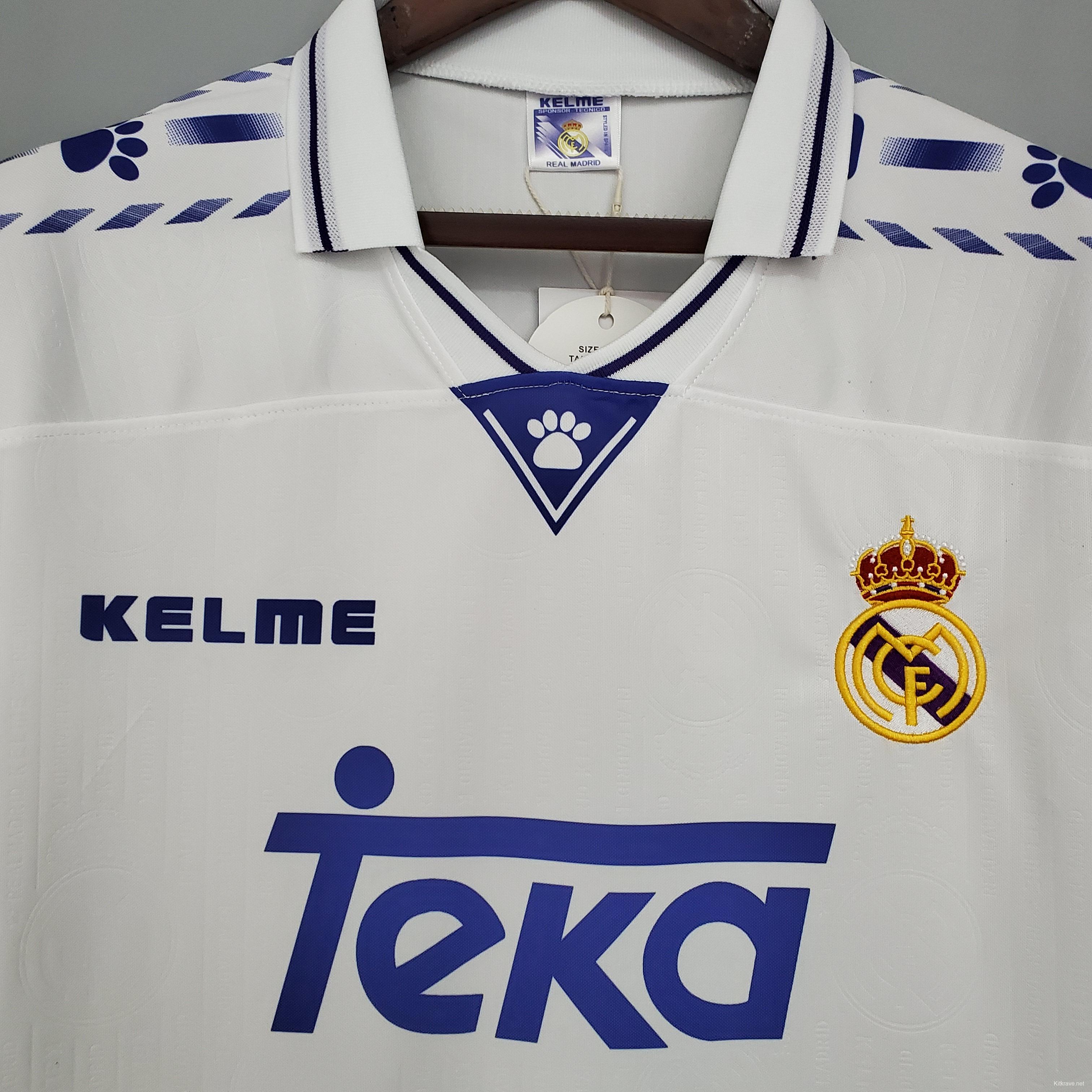 Retro Real Madrid 96/97 home Soccer Jersey