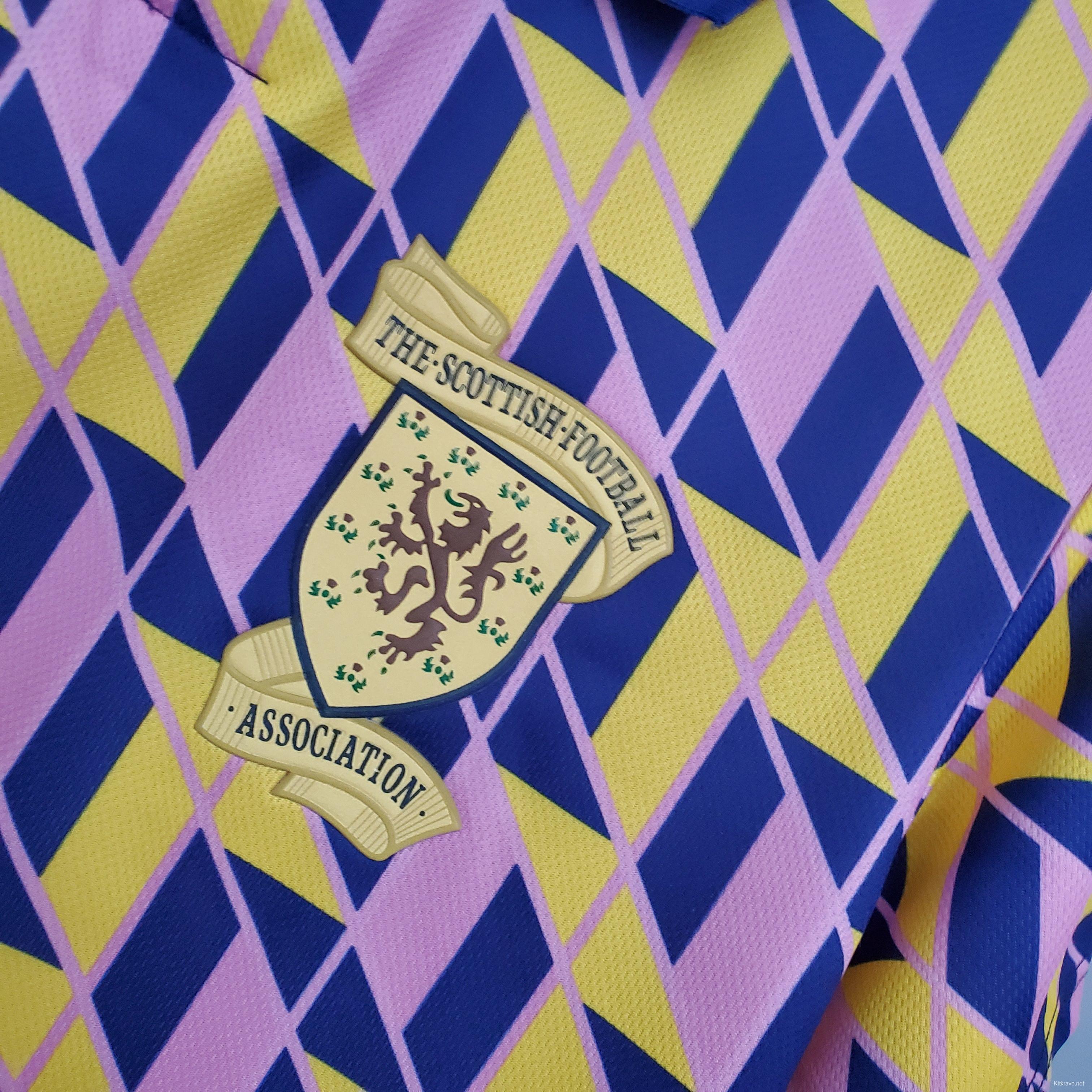 Retro Scotland 1988/89 third away Soccer Jersey