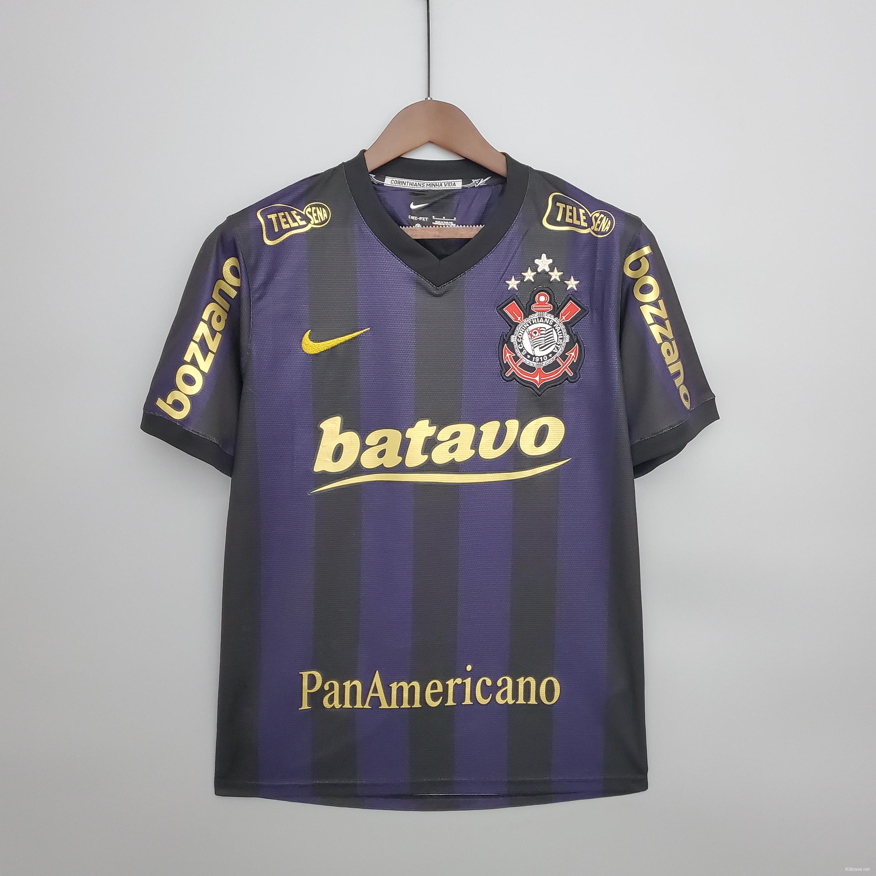 Retro 09/10 Corinthians away Soccer Jersey