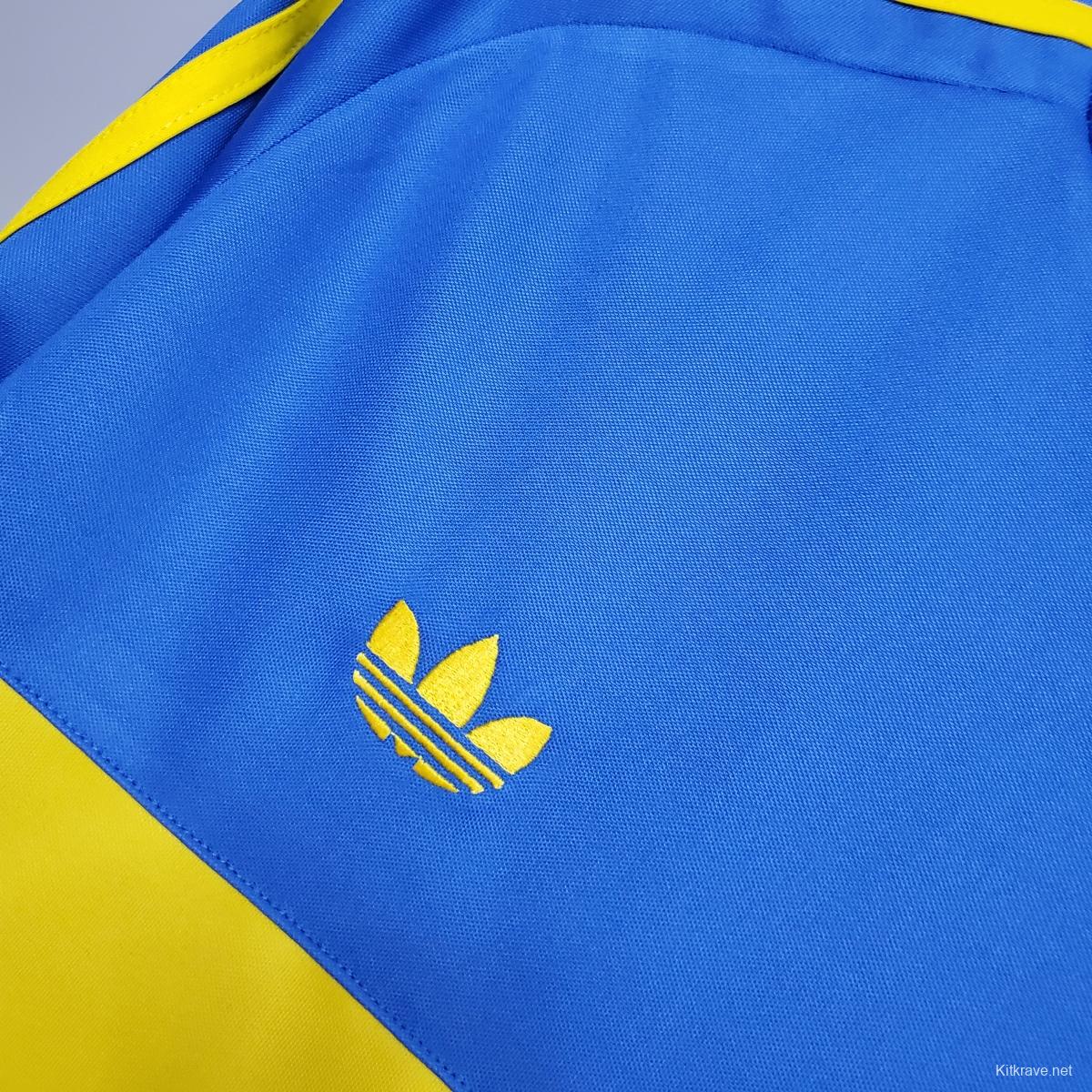 Retro Long sleeve 1981 Boca Juniors home Soccer Jersey