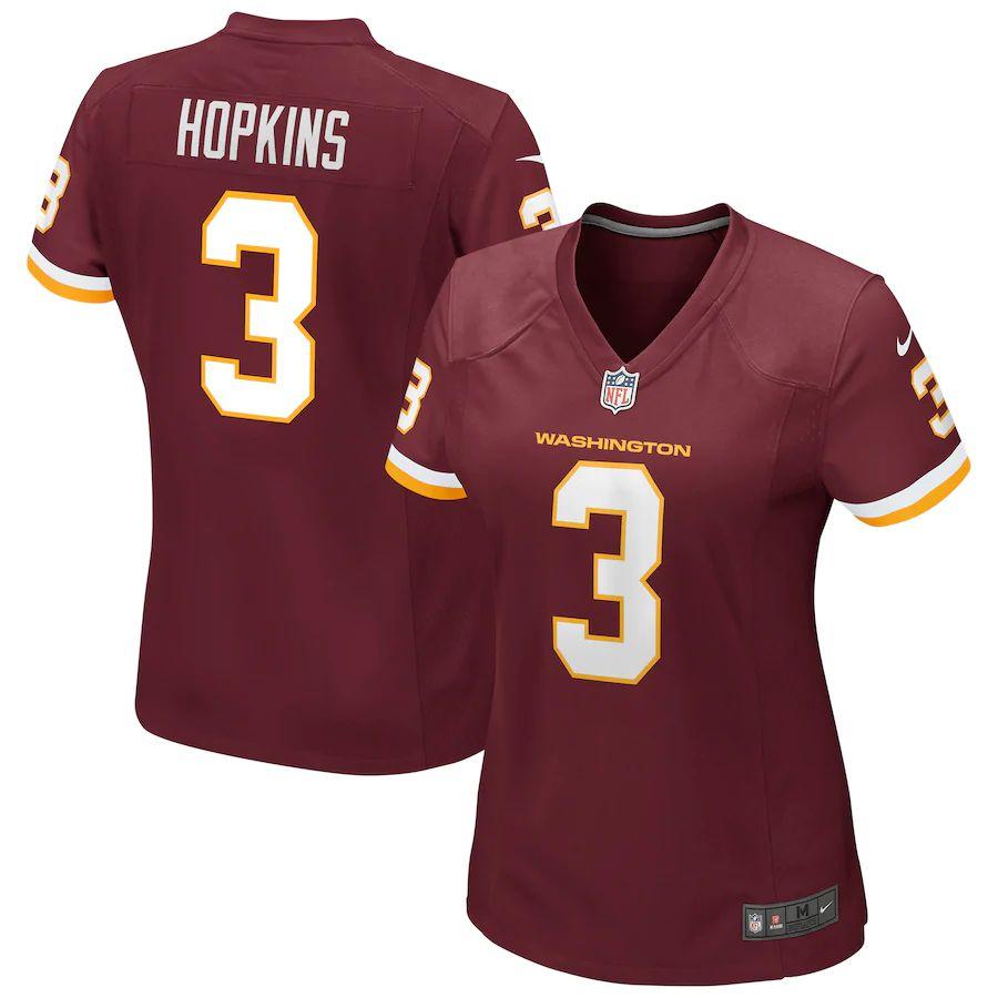 Women's Dustin Hopkins Burgundy Player Limited Team Jersey