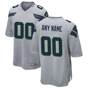 Men's Gray Alternate Custom Limited Team Jersey