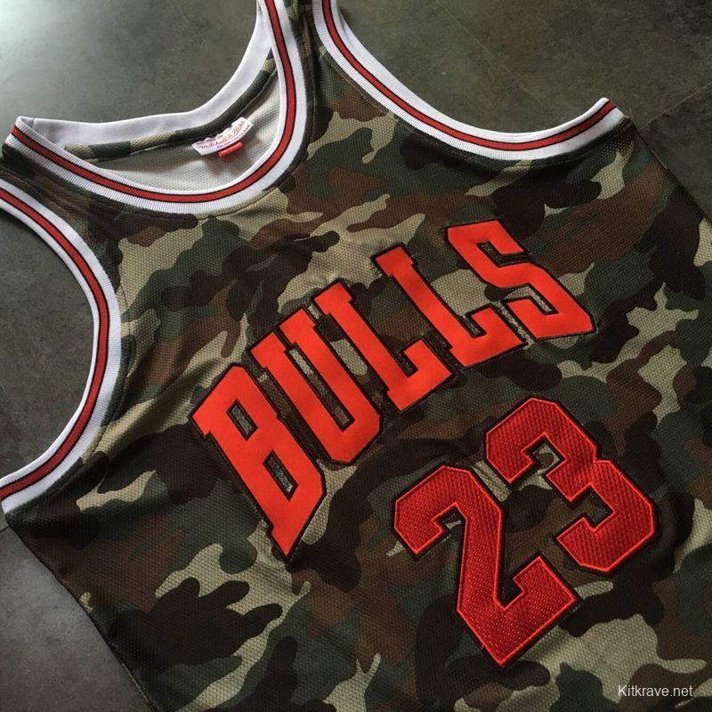 Men's Michael Jordan Camouflage Retro Classic Team Jersey