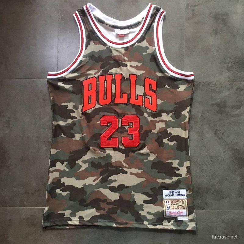 Men's Michael Jordan Camouflage Retro Classic Team Jersey
