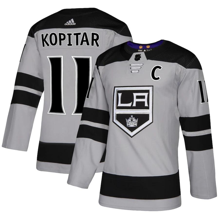 Youth Anze Kopitar Gray Alternate Player Team Jersey