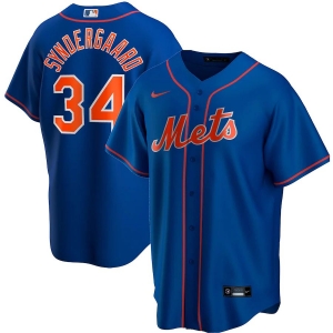 Men's Noah Syndergaard Royal Alternate Home 2020 Player Team Jersey