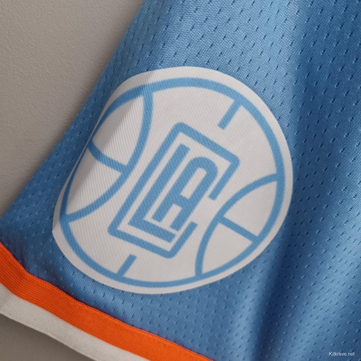 2022 Los Angeles Clippers City Edition Blue NBA Shorts