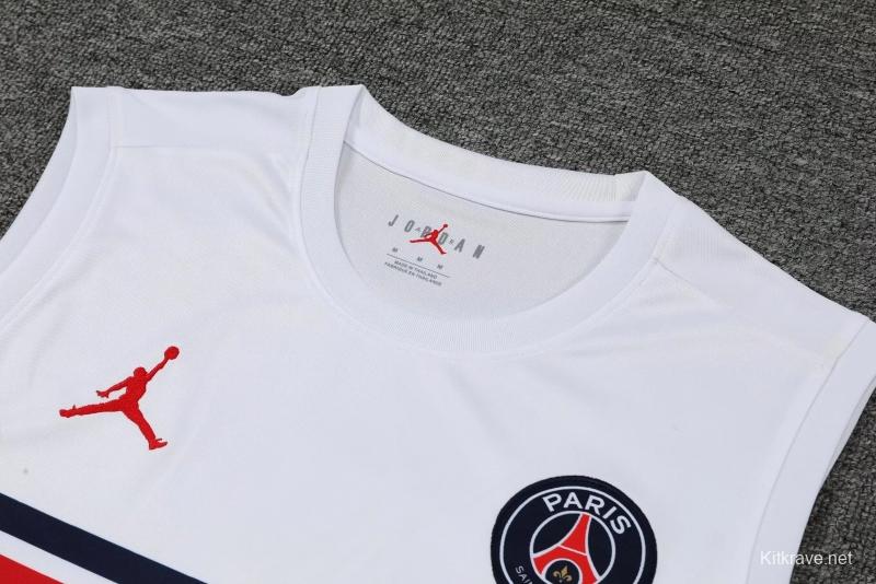 22/23PSG White Red BArsenal Pre-match Training Jersey Vest