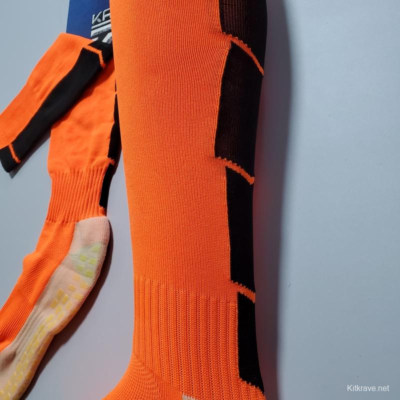 2022 Orange Long Top Non-Slip SOCKS#0090