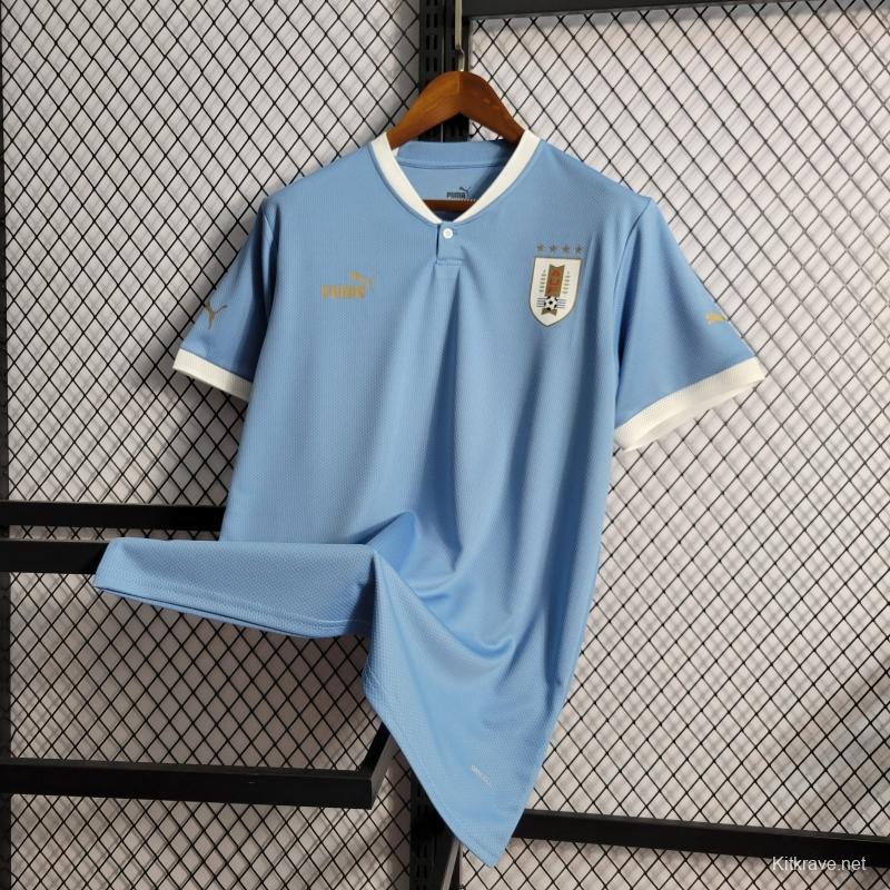 2022 Uruguay Home National Team Soccer Jersey