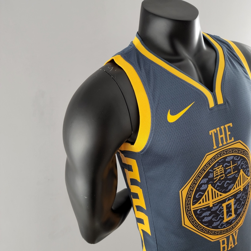 2018 PAYTON II#0 Golden State Warriors Grey NBA Jersey