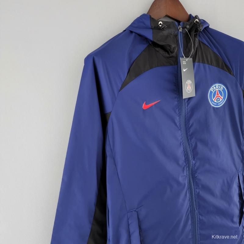 2022 PSG Windbreaker Blue And Black