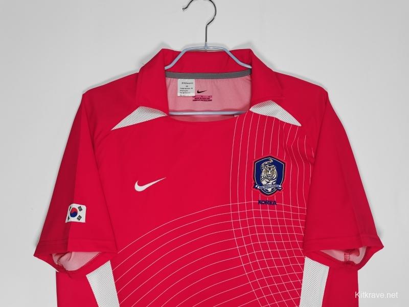 Retro 2002 Korea Home Soccer Jersey