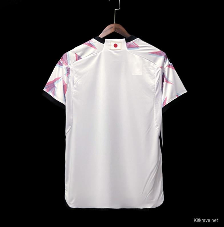 2022 Japan Away White Soccer Jersey