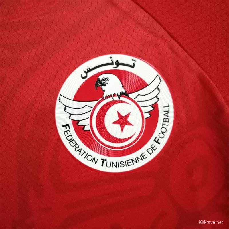 2022 Tunisia Home Soccer Jersey