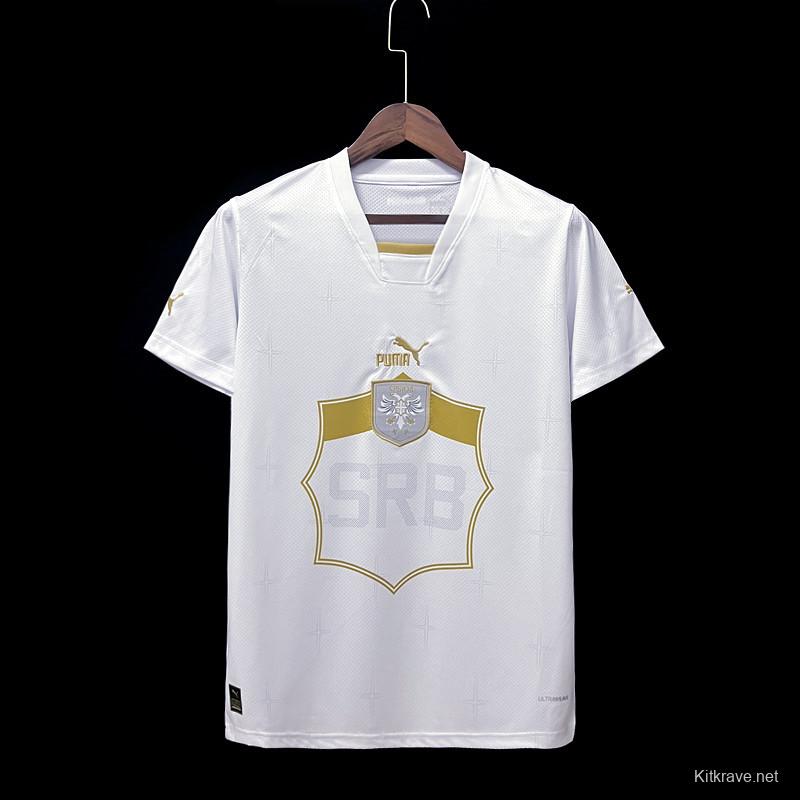 2022 Serbia Away White Jersey