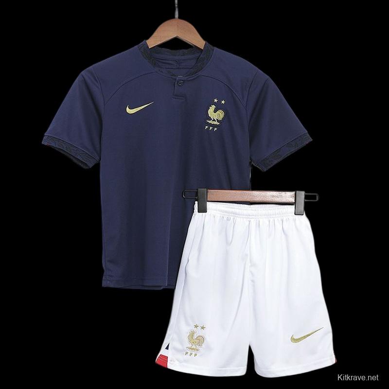 2022 France Home Kids Jersey