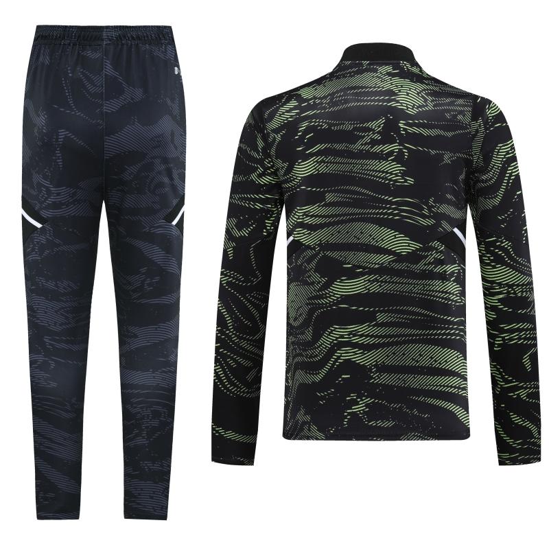 2023 Manchester United Dark Green Half Zipper Tracksuit