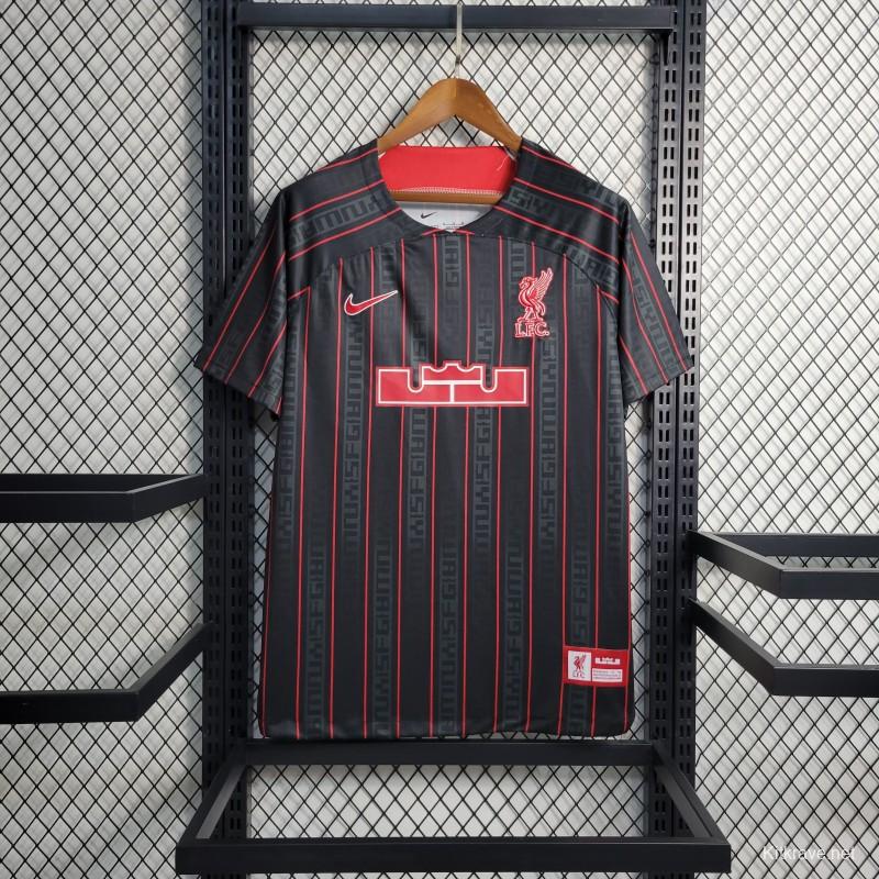 23/24 Liverpool x Lebron Black Jersey