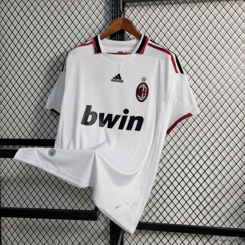 Retro 09/10 AC Milan Away White Jersey