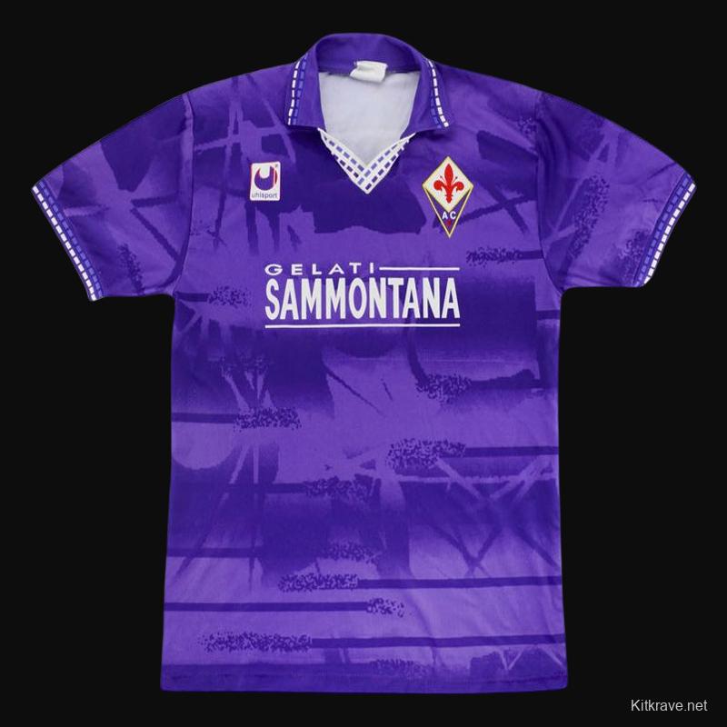 Retro 94/95 Fiorentina Home Jeresy