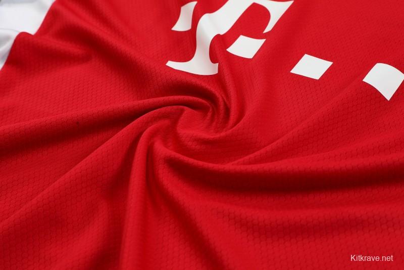 23-24 Bayern Munich Red White Short Sleeve+Shorts