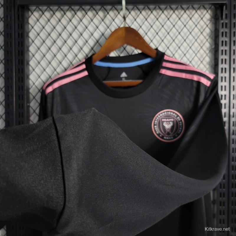 23/24 Inter Miami Away Long Sleeve Black Jersey