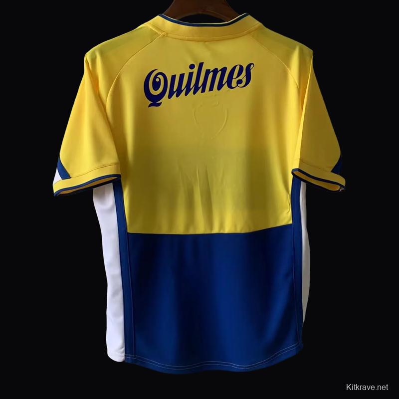 Retro 01/02 Boca Juniors Away Yellow Jersey