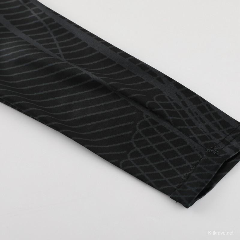 2024 Nike Green/Black Half Zipper Jacket+Pants