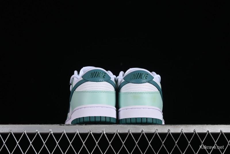 Nike SB Dunk Low White Green Skateboarding Shoes - FD9911-101