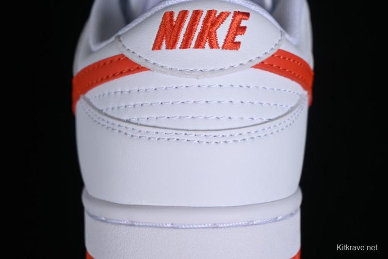 Nike SB Dunk Low White Orange Low-Top Casual Skateboarding Shoes - DV0831-103