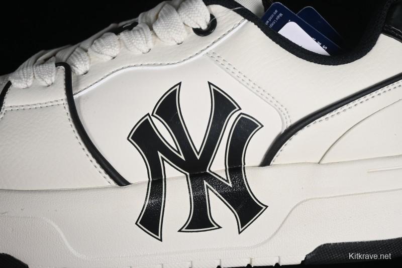 New York Yankees Chunky Liner Basic Thick Sole Platform Sneakers with 6cm Height Increase - 3ASXCA12N50WHS