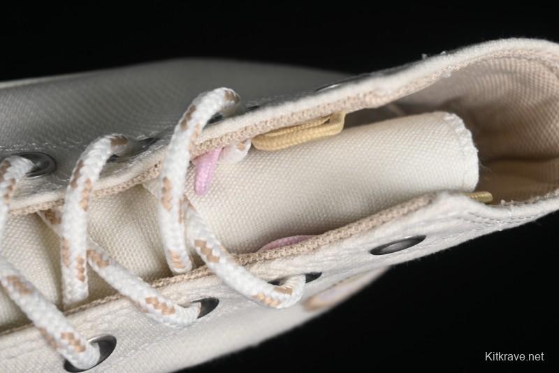 Converse Chuck All Star Lift Platform Utility White High Top Breathable Canvas Casual Shoes - A08767C