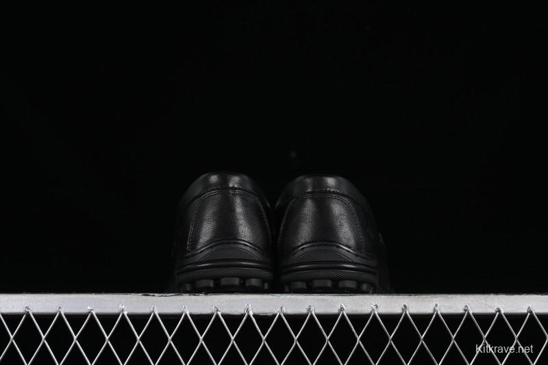 ECCO Soft Moc Series Loafers Men's British Slip-On Driving Shoes - 65707001001