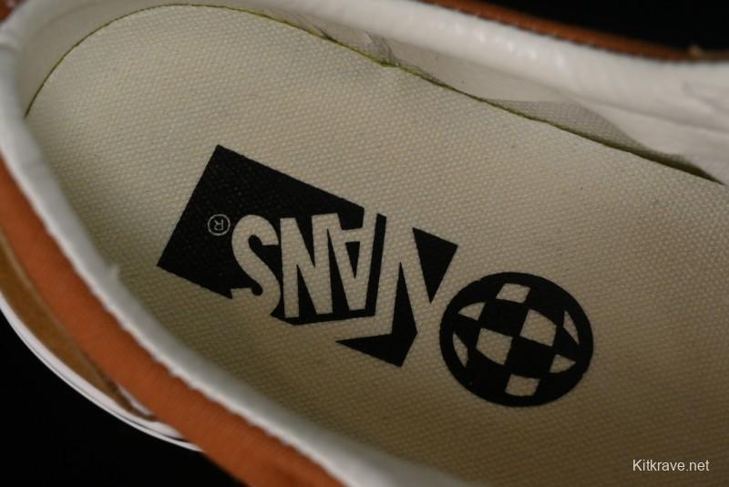 Vans Old Skool Reissue 136 High-End Series Round Toe Orange Canvas Vulcanized Shoes - VN000MT6BKQ