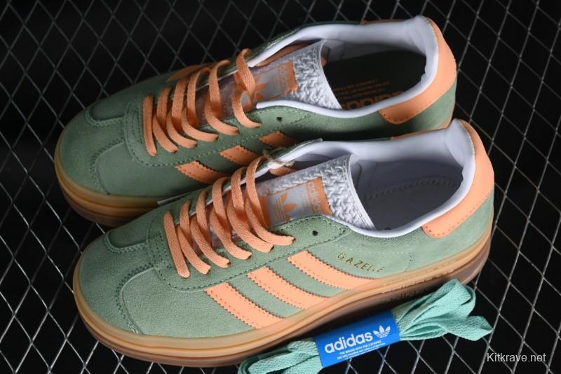 Adidas Originals Gazelle Bold IH7495 Low-Top Sneakers with Thick Sole for Casual Wear Anti-Slip and Durable - IH7495