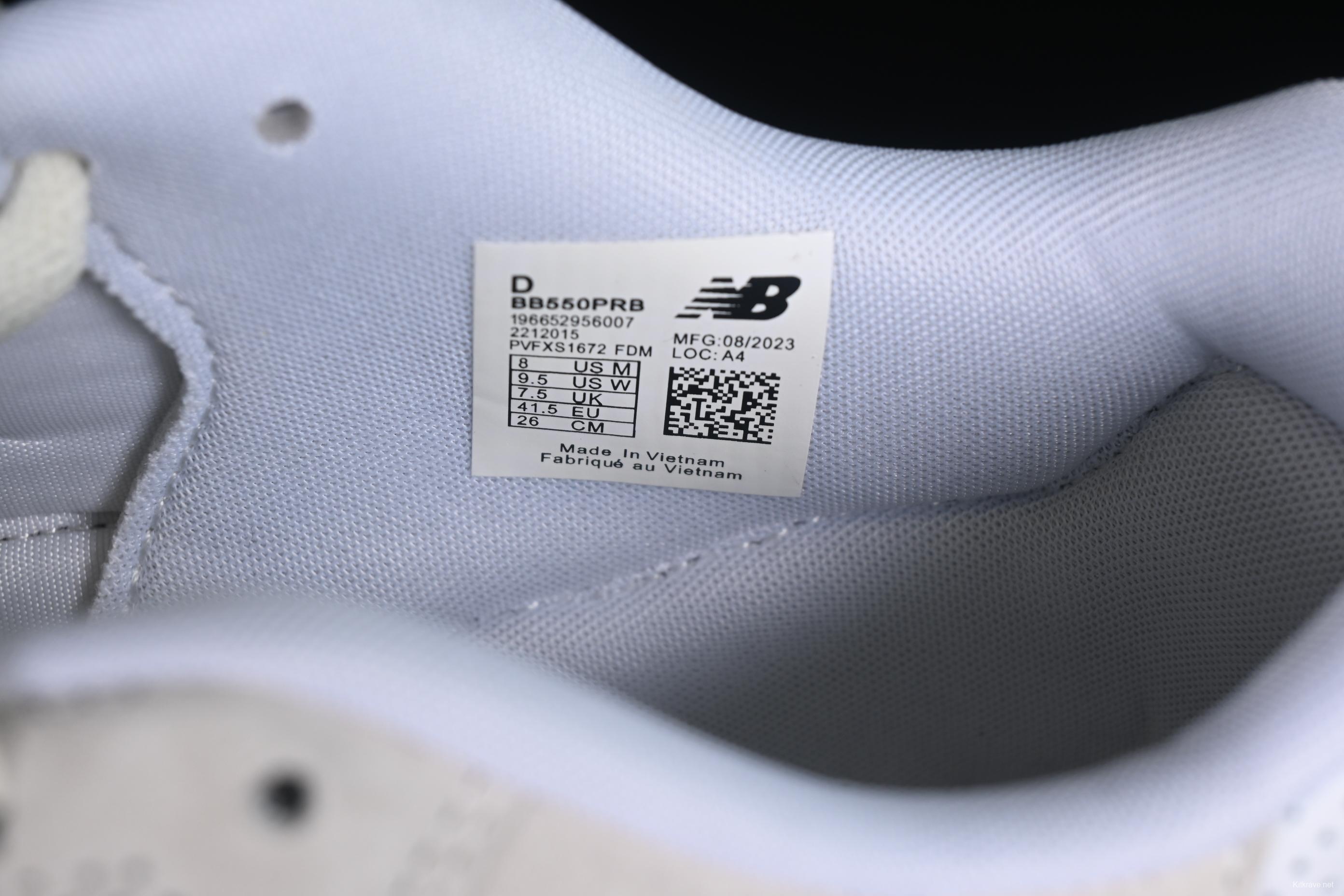 New Balance BB550 Series Leather Unisex Casual Running Shoes - BB550PRB