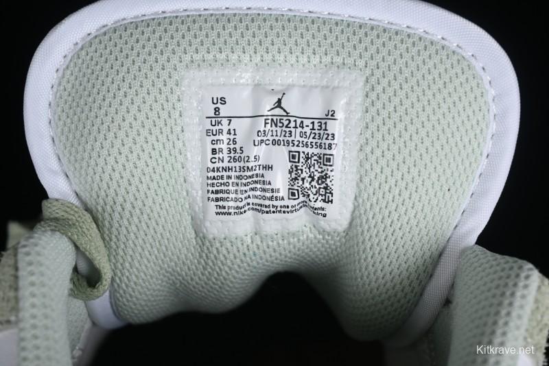 Nike Air Jordan 1 Low AJ1 Apple White Green Low-Top Lifestyle Basketball Shoes - FN5214-131