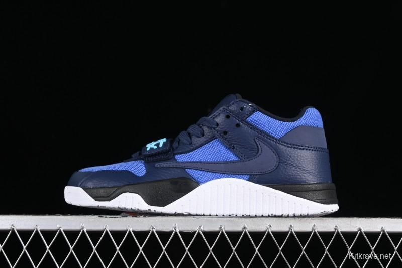 Nike Travis Scott x Jordan Cut The Check AJ1 Basketball Shoes with Velcro Strap - FZ8117-001