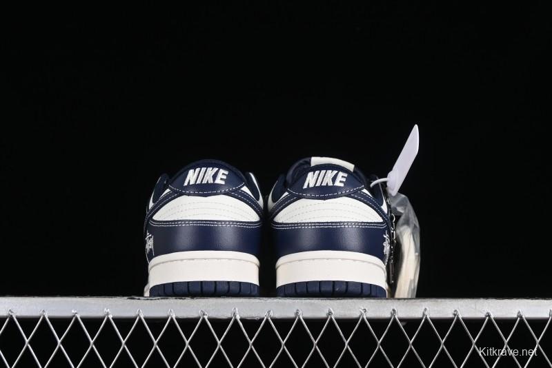 Nike SB Dunk Low Stussy Collaboration - Mark Line Starry Sky Anniversary High-End Custom Low-Top Casual Skate Shoes - BB9898-002