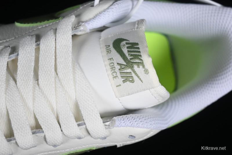 Nike Air Force 1 '07 Low Casual Sneakers in White Green - DV3808-106