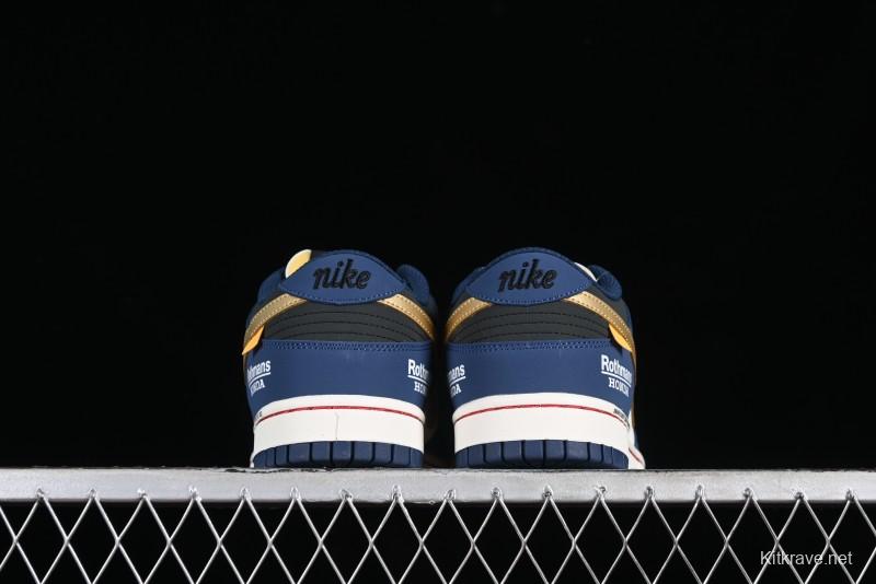 Nike SB Dunk Low Retro White Blue Collaboration Low-Top Casual Skateboarding Shoes - MU0232-365