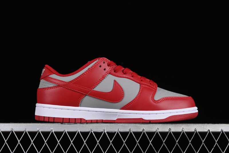 Nike SB Dunk Low Grey Red Colorway Low-Top Casual Skateboarding Shoes - CW1590-0002