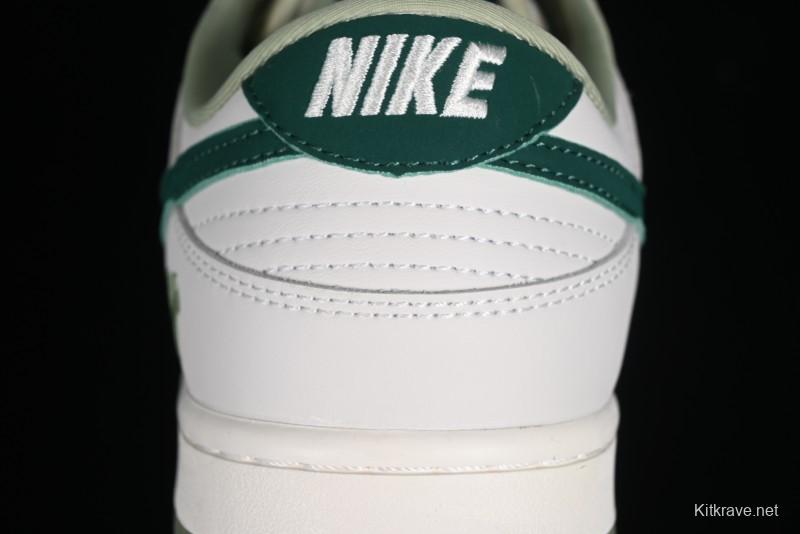 Nike SB Dunk Low UN Collaboration - White Green Swoosh Anniversary Custom Low-Top Casual Skate Shoes - DQ1098-359