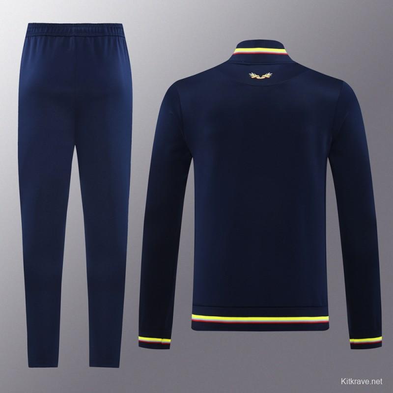 2024 Colombia Navy Full Zipper Jacket +Long Pants