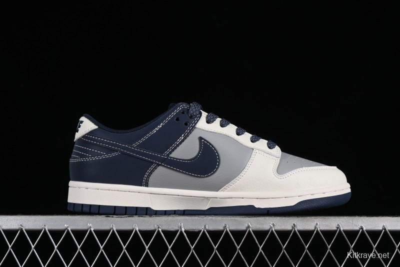 Nike SB Dunk Low BAPE Collaboration - Light Blue Grey Anniversary High-End Custom Low-Top Casual Skate Shoes - BB8969-001