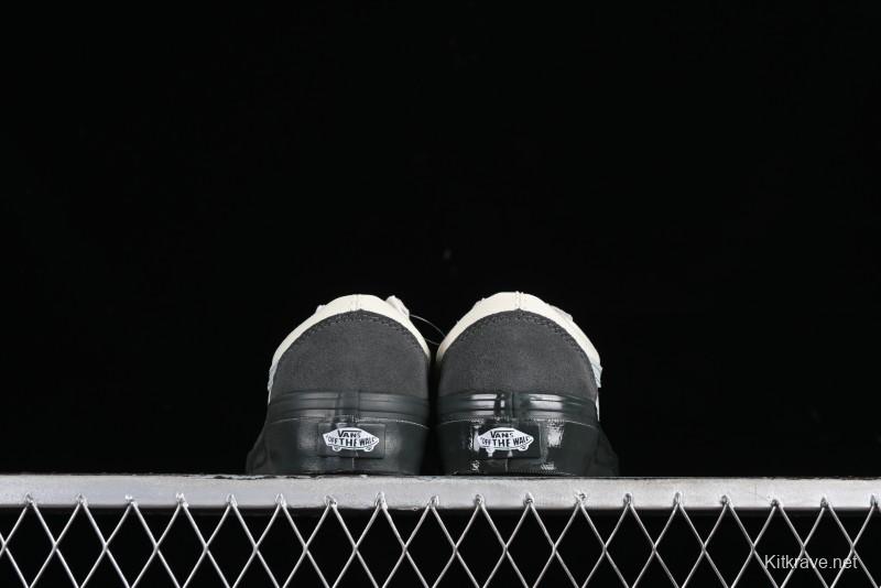 Vans Old Skool Reissue 136 Retro Casual Vulcanized Sneakers in Gray Blue White - VN000CRPGRN