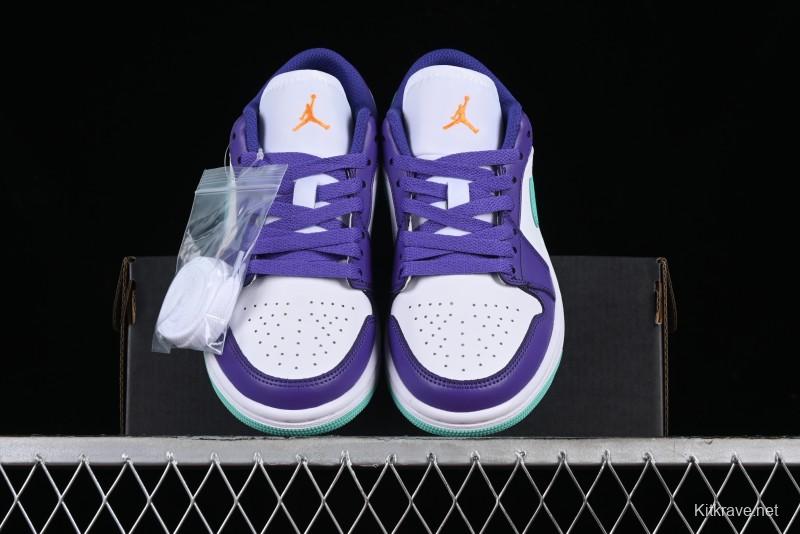 Nike Air Jordan 1 Low AJ1 Charlotte Hornets Lifestyle Casual Sneakers - HJ9013-550